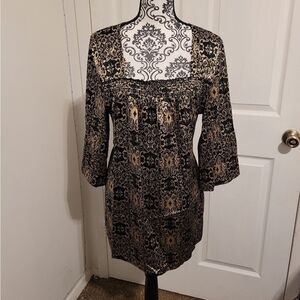 Ashley Judd boho tunic top